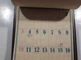Vintage North Columbia Trading Company Enderby, B.C. Calendar Wooden Plaque