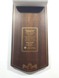 Vintage North Columbia Trading Company Enderby, B.C. Calendar Wooden Plaque