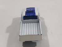 Unknown Brand Police Station Pickup Truck White and Blue Die Cast Toy Car Vehicle