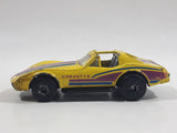 1987 Matchbox Superfast Chevrolet Corvette T-Roof Yellow Die Cast Toy Car Vehicle