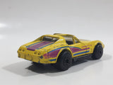 1987 Matchbox Superfast Chevrolet Corvette T-Roof Yellow Die Cast Toy Car Vehicle