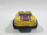 1987 Matchbox Superfast Chevrolet Corvette T-Roof Yellow Die Cast Toy Car Vehicle