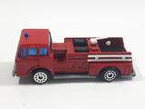 Vintage Zylmex p337 Fire Engine Ford Cab Truck Red Die Cast Toy Car Vehicle