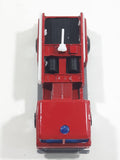 Vintage Zylmex p337 Fire Engine Ford Cab Truck Red Die Cast Toy Car Vehicle