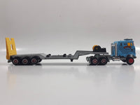 Majorette Semi Tractor Truck and Trailer "Blue's Trucking Co." #302 Light Blue 1/87 Scale Die Cast Toy Car Vehicle
