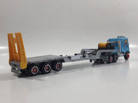 Majorette Semi Tractor Truck and Trailer "Blue's Trucking Co." #302 Light Blue 1/87 Scale Die Cast Toy Car Vehicle