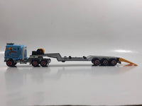 Majorette Semi Tractor Truck and Trailer "Blue's Trucking Co." #302 Light Blue 1/87 Scale Die Cast Toy Car Vehicle