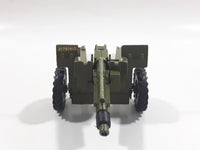 Vintage Dinky Toys Meccano Battle Lines American 105 mm Gun Howitzer Dark Green Die Cast Army Toy 21751413 - Broken Off Hitches