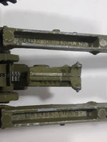 Vintage Dinky Toys Meccano Battle Lines American 105 mm Gun Howitzer Dark Green Die Cast Army Toy 21751413 - 1 hitch broken