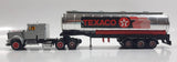 Majorette Super Movers No. 606 Texaco Tanker Semi Tractor Trailer Truck Silver Chrome Die Cast Toy Car Vehicle with Opening Hood