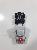 Majorette Super Movers No. 606 Texaco Tanker Semi Tractor Trailer Truck Silver Chrome Die Cast Toy Car Vehicle with Opening Hood