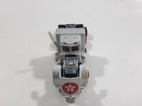 Majorette Super Movers No. 606 Texaco Tanker Semi Tractor Trailer Truck Silver Chrome Die Cast Toy Car Vehicle with Opening Hood