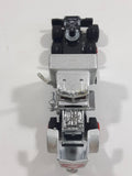 Majorette Super Movers No. 606 Texaco Tanker Semi Tractor Trailer Truck Silver Chrome Die Cast Toy Car Vehicle with Opening Hood