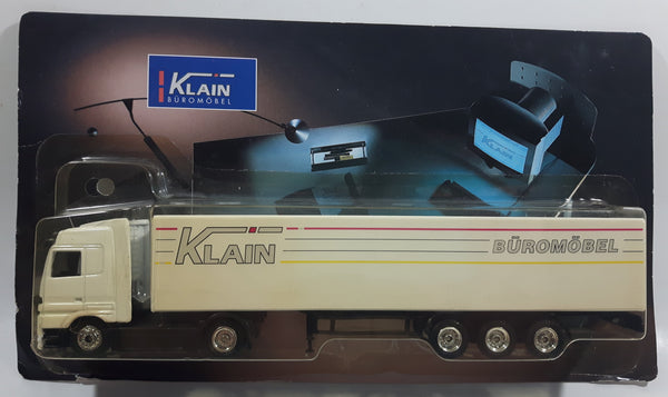 Rare High Speed Klain Euromobel Exclusive Model Mercedes-Benz Actros Semi Tractor Truck and Trailer White New in Package