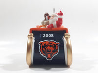 2008 The Danbury Mint Chicago Bears NFL Football Team Santa Christmas Sleigh Ceramic Ornament