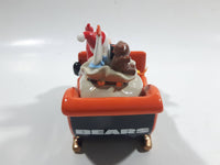 2008 The Danbury Mint Chicago Bears NFL Football Team Santa Christmas Sleigh Ceramic Ornament