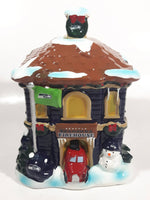 Forever Collectibles Christmas Village Seattle Seahawks NFL Football Team Firehouse #9 Ceramic Building Ornament