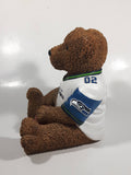 Very Hard To Find Seattle Seahawks NFL Football Team 7" Tall Resin Teddy Bear Coin Bank Sports Team Collectible