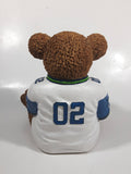 Very Hard To Find Seattle Seahawks NFL Football Team 7" Tall Resin Teddy Bear Coin Bank Sports Team Collectible