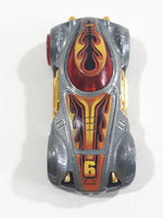 2012 Hot Wheels Thrill Racers - Volcano '12 Dodge XP-07 Metallic Grey Die Cast Toy Car Hot Rod Vehicle