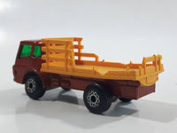 Vintage 1976 Lesney Matchbox Superfast No. 71 Dodge Cattle Truck Brown Die Cast Toy Car Vehicle - Made in England