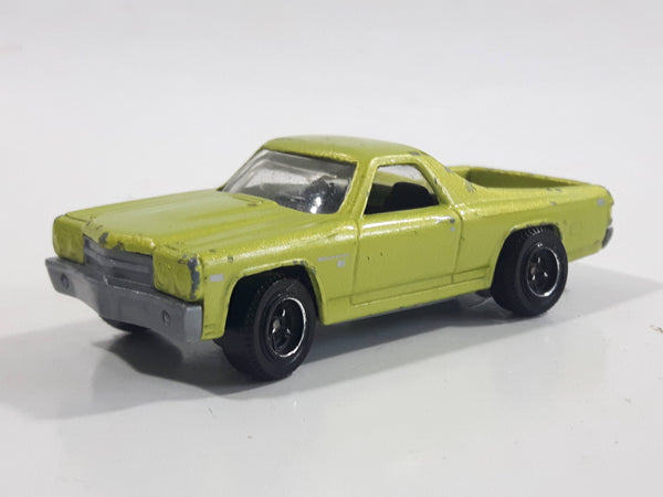 2011 Matchbox Service Center '70 Chevy El Camino Metalflake Lime Green 1:69 Scale Die Cast Toy Car Vehicle