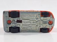 2012 Hot Wheels Demolition Derby Rapid Response Ambulance Orange Die Cast Toy Car Emergency Rescue Vehicle