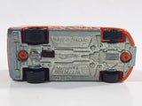 2012 Hot Wheels Demolition Derby Rapid Response Ambulance Orange Die Cast Toy Car Emergency Rescue Vehicle
