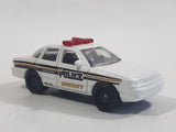 2006 Matchbox Police Ford Crown Victoria Sheriff White Die Cast Toy Car Vehicle