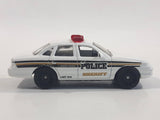 2006 Matchbox Police Ford Crown Victoria Sheriff White Die Cast Toy Car Vehicle