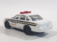 2006 Matchbox Police Ford Crown Victoria Sheriff White Die Cast Toy Car Vehicle