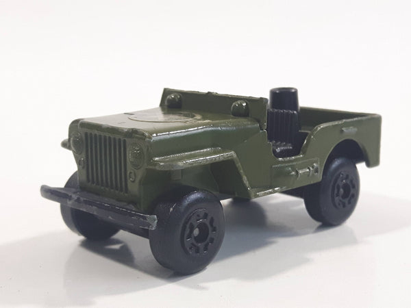 Vintage 1976 Lesney Matchbox Superfast No. 38 Jeep Army Green Die Cast Toy Car Vehicle