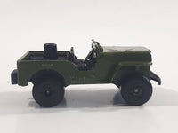 Vintage 1976 Lesney Matchbox Superfast No. 38 Jeep Army Green Die Cast Toy Car Vehicle