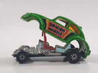 Vintage 1972 Lesney Matchbox No. 43 VW Volkswagen Dragster Lime Green Dragon Wheels Die Cast Toy Car Vehicle