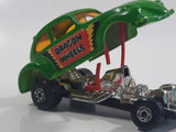 Vintage 1972 Lesney Matchbox No. 43 VW Volkswagen Dragster Lime Green Dragon Wheels Die Cast Toy Car Vehicle