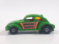 Vintage 1972 Lesney Matchbox No. 43 VW Volkswagen Dragster Lime Green Dragon Wheels Die Cast Toy Car Vehicle