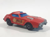 Vintage 1978 Matchbox Lesney Superfast No. 64 Fire Chief Red Die Cast Toy Car Firefighting Vehicle