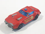 Vintage 1978 Matchbox Lesney Superfast No. 64 Fire Chief Red Die Cast Toy Car Firefighting Vehicle