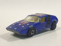 Vintage 1972 Lesney Matchbox Superfast Siva Spyder Blue Stars and Stripes #8 Die Cast Toy Car Vehicle Made in England