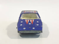 Vintage 1972 Lesney Matchbox Superfast Siva Spyder Blue Stars and Stripes #8 Die Cast Toy Car Vehicle Made in England