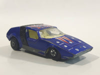 Vintage 1972 Lesney Matchbox Superfast Siva Spyder Blue Stars and Stripes #8 Die Cast Toy Car Vehicle Made in England