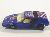 Vintage 1972 Lesney Matchbox Superfast Siva Spyder Blue Stars and Stripes #8 Die Cast Toy Car Vehicle Made in England