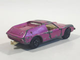 Vintage 1969 Lesney Matchbox Superfast No. 5 Lotus Europa Magenta Pink Purple Die Cast Toy Car Vehicle with Opening Doors