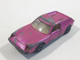 Vintage 1969 Lesney Matchbox Superfast No. 5 Lotus Europa Magenta Pink Purple Die Cast Toy Car Vehicle with Opening Doors