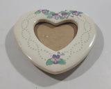 1987 Terragrafics Miniature Heart Shaped Picture Frame Fridge Magnet