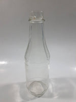 Vintage Clear Glass 8 1/4" Tall Glass Ketchup Catsup Bottle