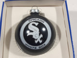 1990 MLB Major League Baseball Sports Collector Series Chicago White Sox Black Bulb Glass Christmas Tree Ornament New in Package