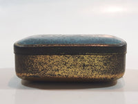 Antique Capstan W.D. & H.O. Wills Bristol & London Medium Strength Navy Cut Small Blue Tin Metal Tobacco Container