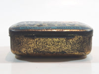 Antique Capstan W.D. & H.O. Wills Bristol & London Medium Strength Navy Cut Small Blue Tin Metal Tobacco Container