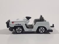 JetBlue Airport Service Luggage Trolley Cart White Die Cast Toy Car Vehicle